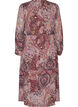 Sukienka midi z nadrukiem paisley i elastyczna talia, Fioletowy, Packshot image number 1