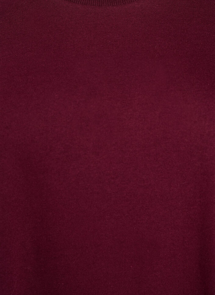 Bawelniana sukienka t-shirtowa do kolan, Czerwony, Packshot image number 2