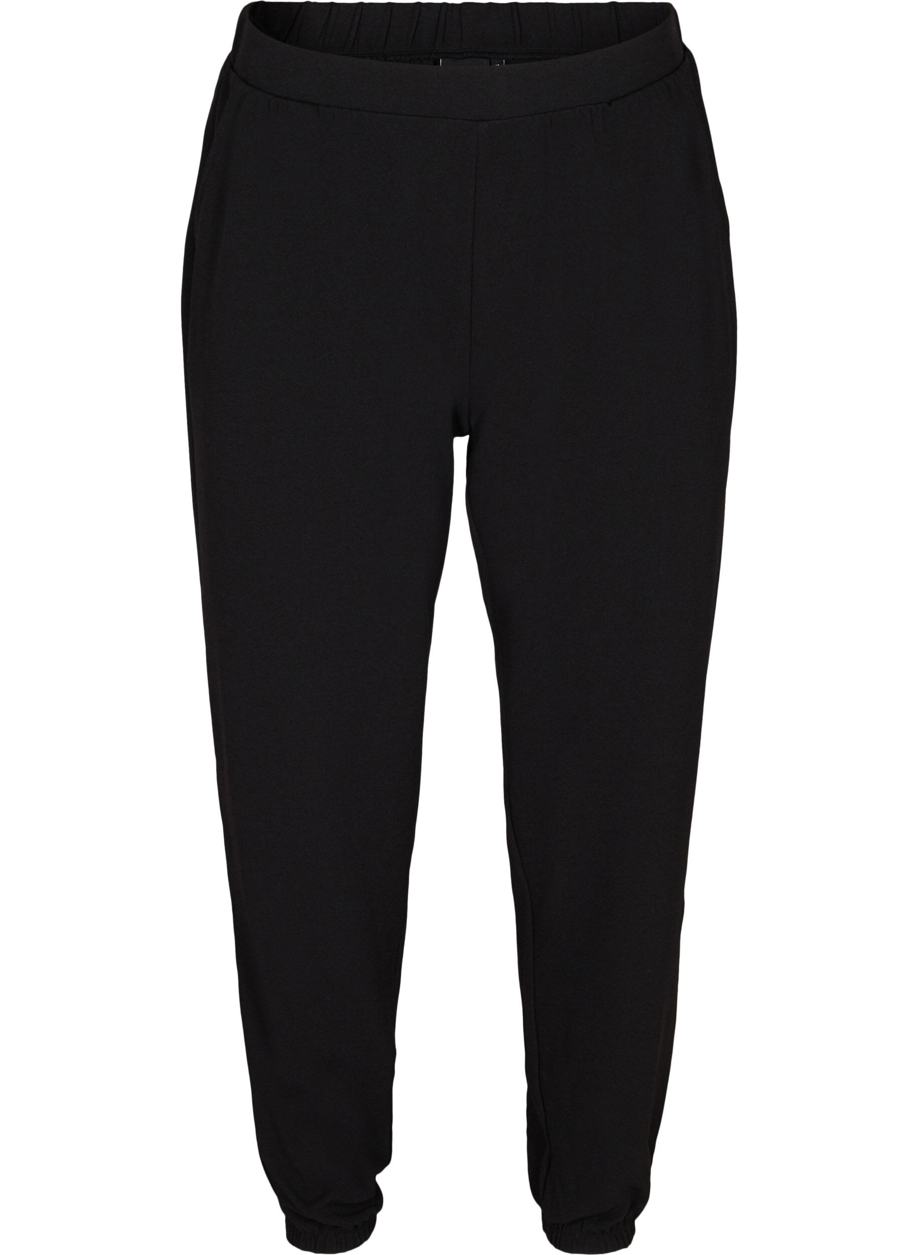 Zizzi Loose trousers with pockets, Black, Packshot image number 0