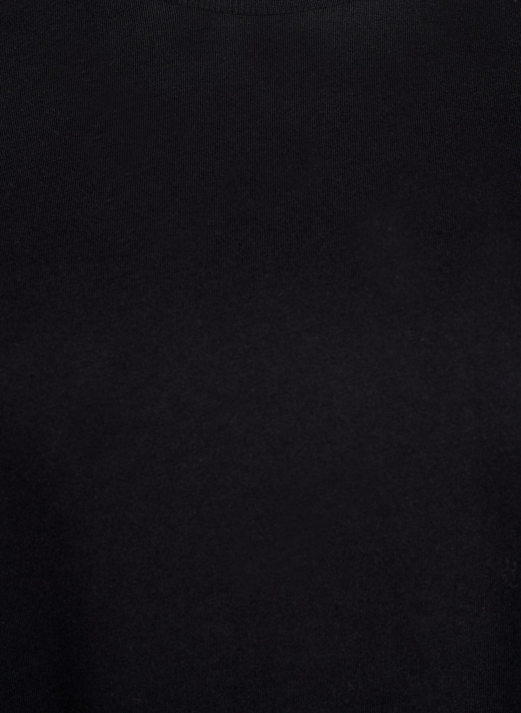 Zizzi Bawelniana sukienka t-shirtowa do kolan, Czarne, Packshot image number 2