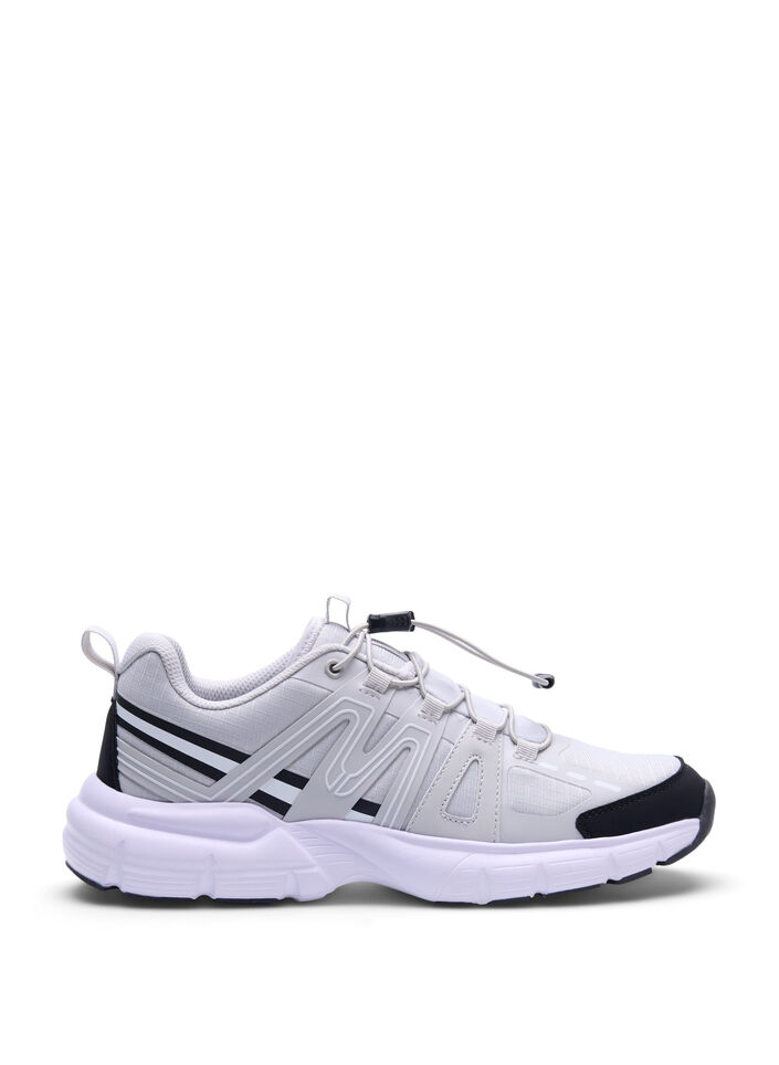 Szerokie - sneakersy z elastycznymi sznurowadlami, Vapor Blue, Packshot image number 0