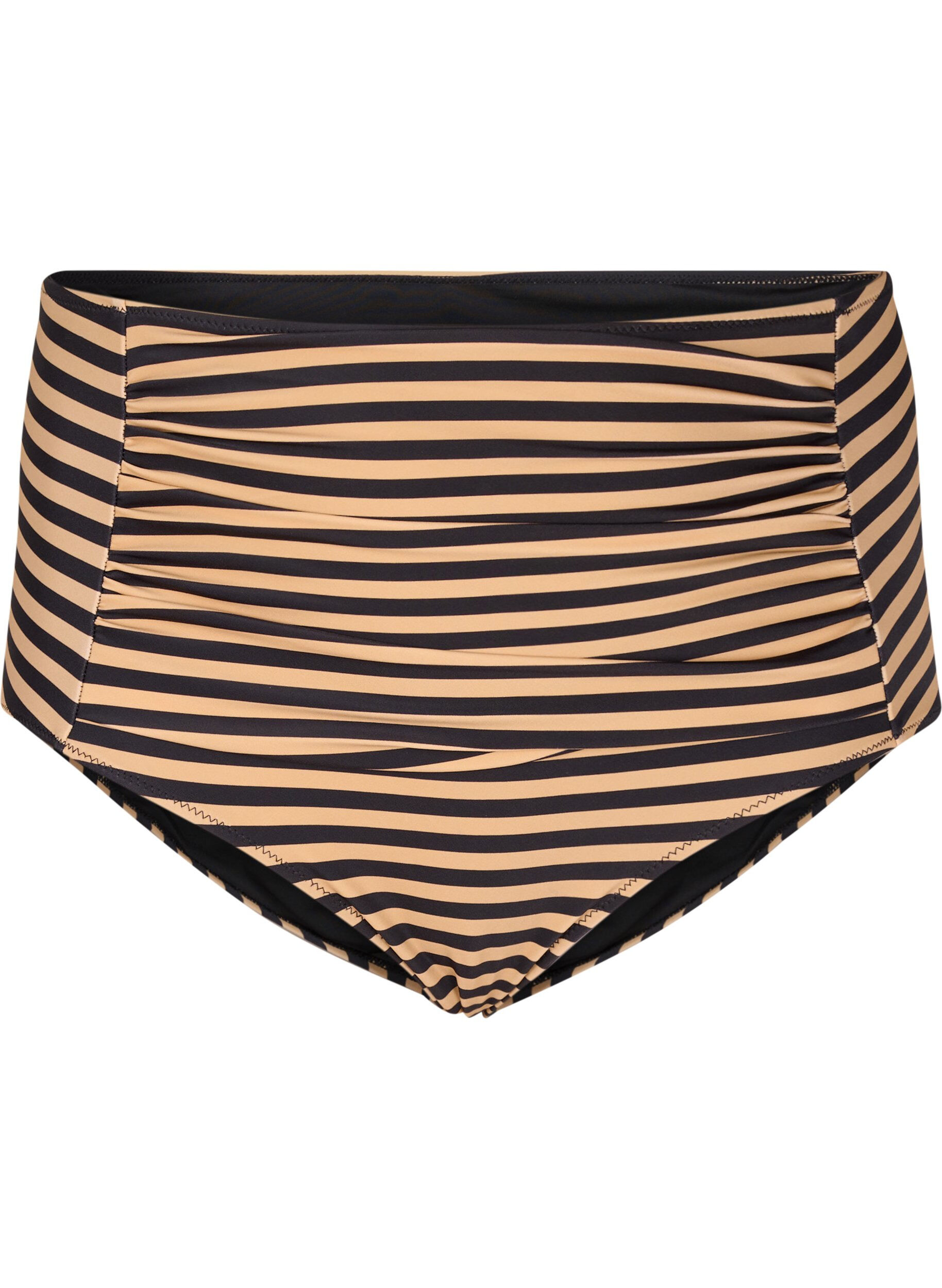 Pasiaste doly bikini z wysokim stanem