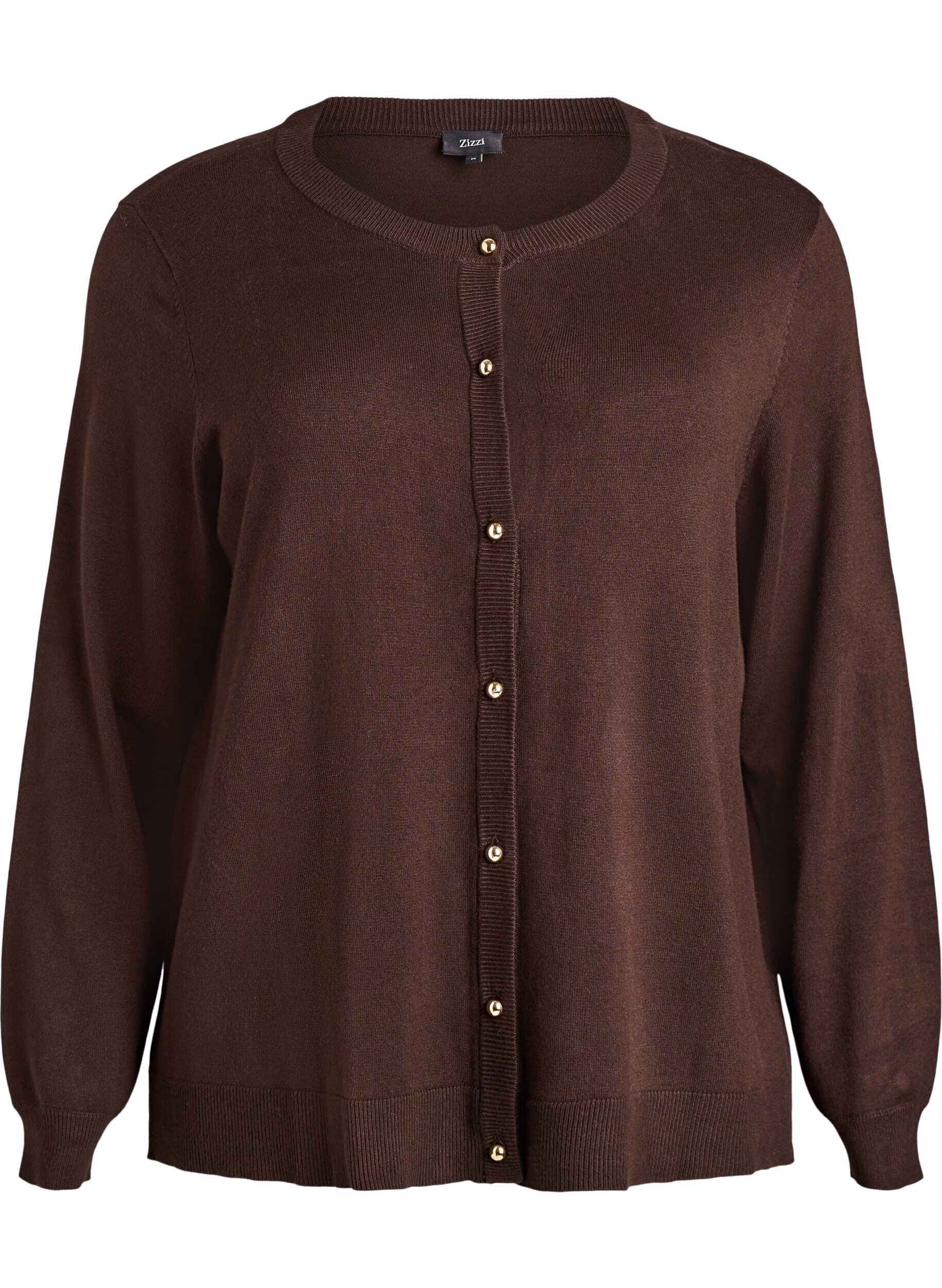 Cienki kardigan z guzikami kulkowymi