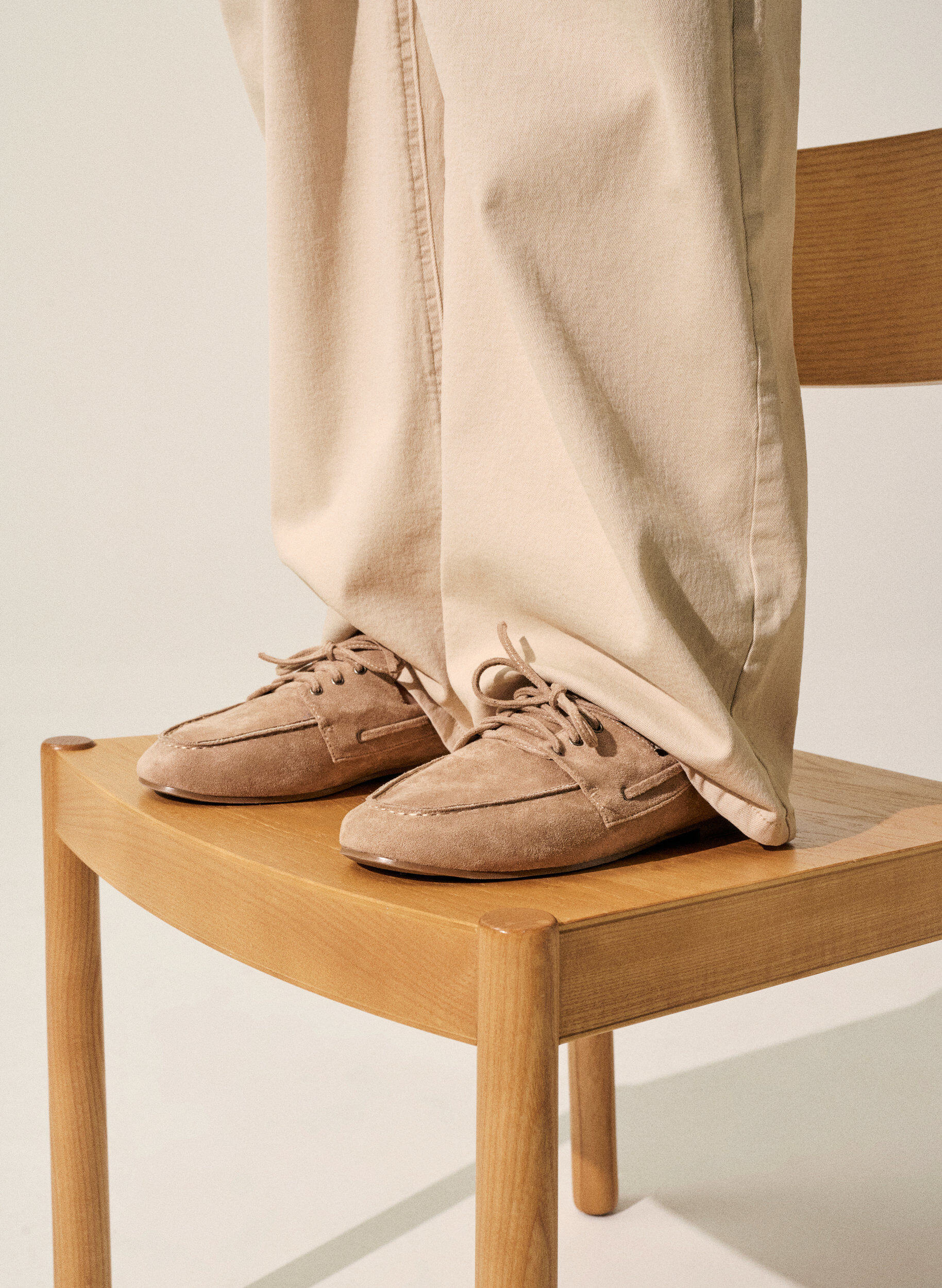 Zizzi Mokasyny ze sztucznej sk&oacute;ry zamszowej, Beżowy, Image image number 0