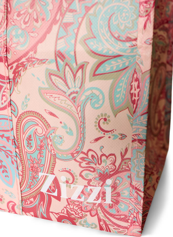 Torba na zakupy z suwakiem, R&oacute;żowy, Packshot image number 2