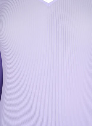 Plisowany top z rekawami 3/4, Lavender, Packshot image number 2