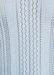 Dzianinowa bluzeczka z haftami oczka i dekoltem w ksztalcie litery V, Niebieskie, Packshot image number 2