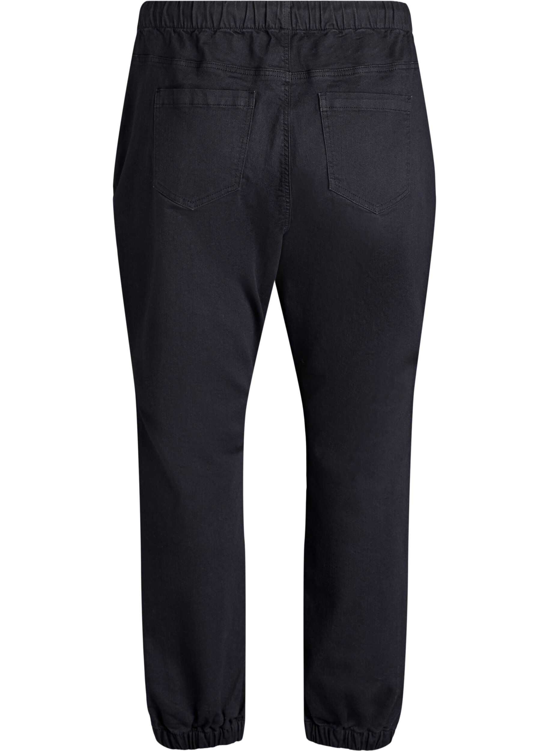 ZizziJeansowe joggery z kieszeniami, Czarne, Packshot image number 1