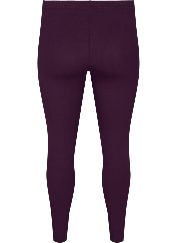 Legginsy basic z wiskozy, Fioletowy, Packshot image number 1
