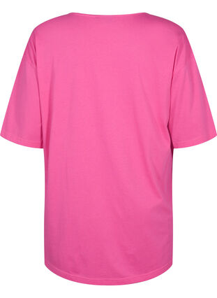 Bawelniana koszulka oversize z nadrukiem, Shocking Pink ÉTOILÉ, Packshot image number 1