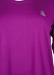 Koszulka do cwiczen z rekawami 3/4, Fioletowy, Packshot image number 2