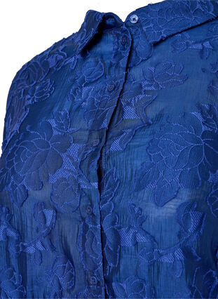 Dluga zakardowa koszula, Mazarine Blue, Packshot image number 2