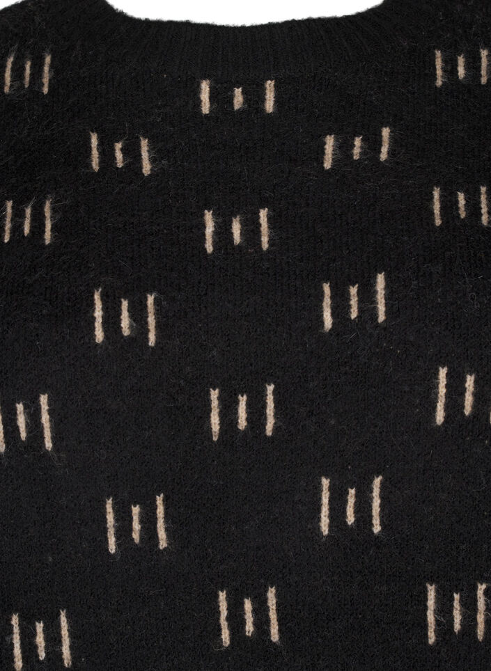 Wzorzysty sweterek, Black Mel. Nomad, Packshot image number 2