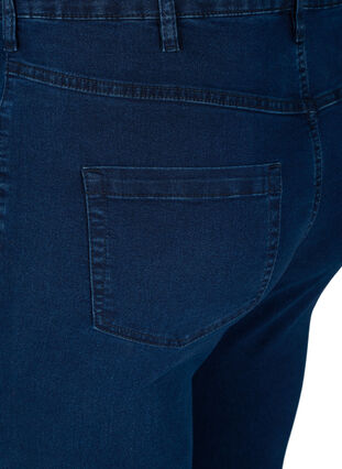 Bardzo obcisle jeansy Amy z wysokim stanem, Dark blue, Packshot image number 3