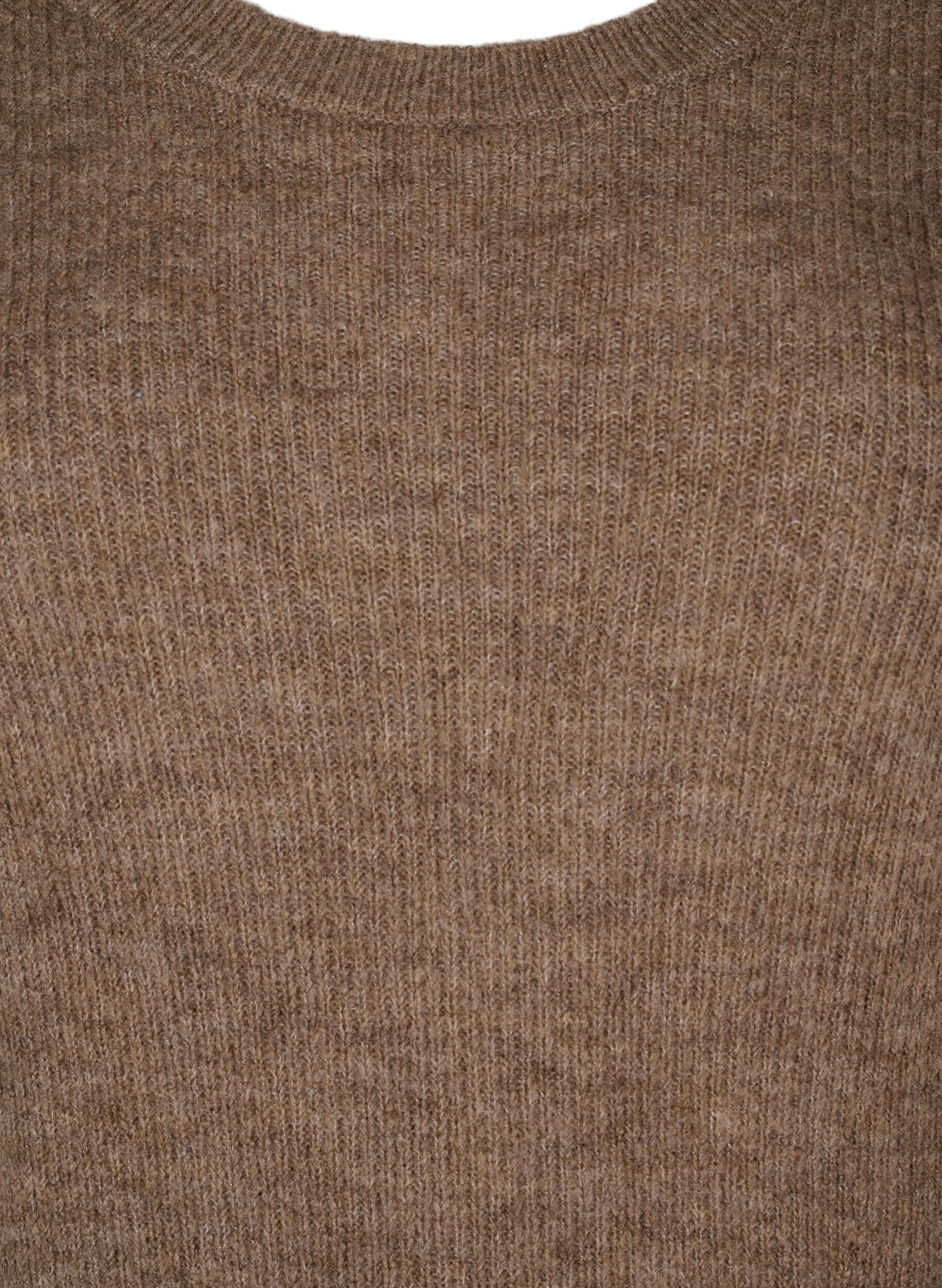 Zizzi Dzianinowa sukienka z dlugimi rekawami, Caribou Mel., Packshot image number 2