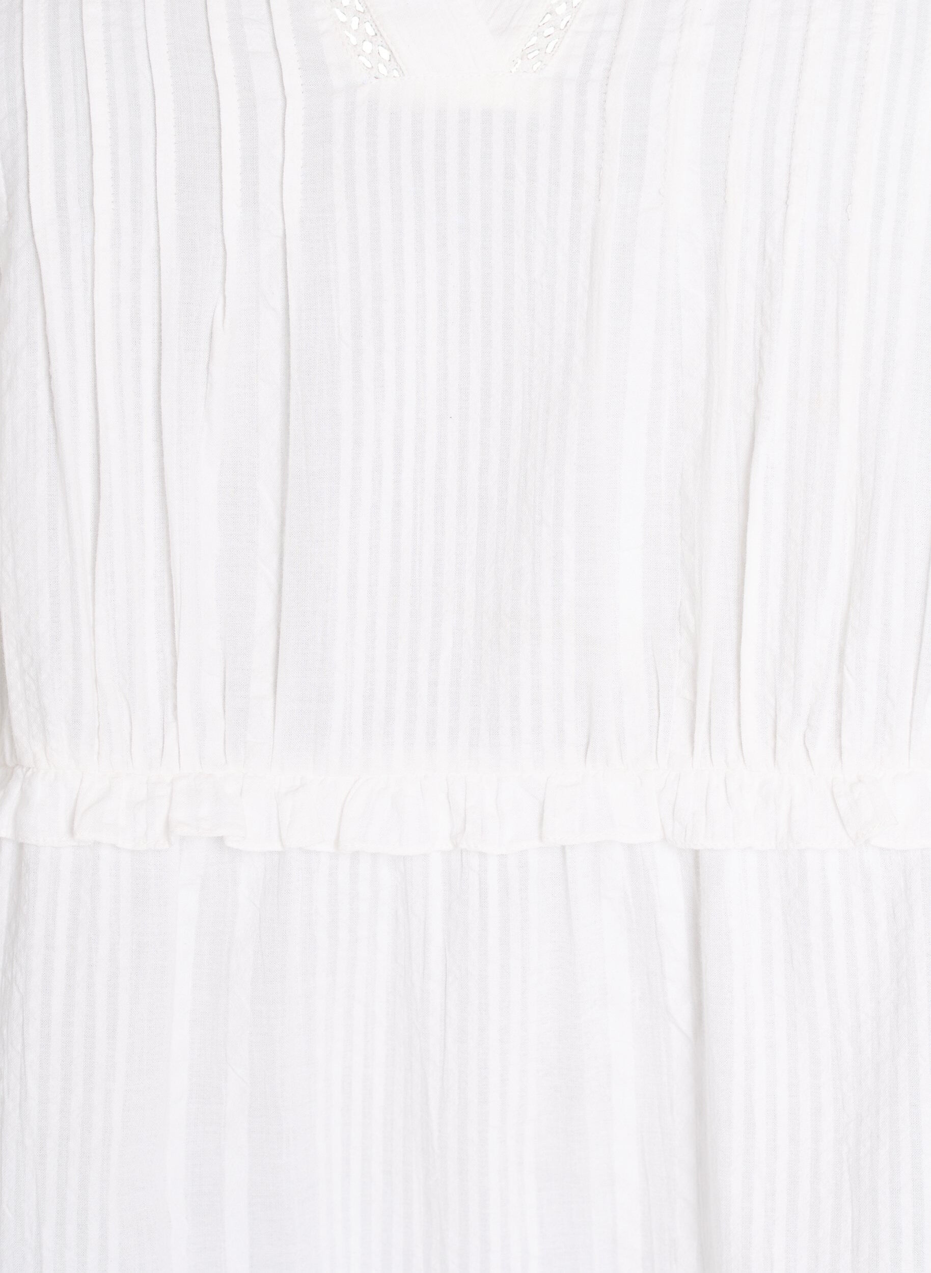 Zizzi Tunika w ksztalcie trapezu z falbanami, Biały, Packshot image number 2