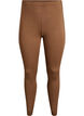 Legginsy basic z wiskozy, Brązowy, Packshot image number 0