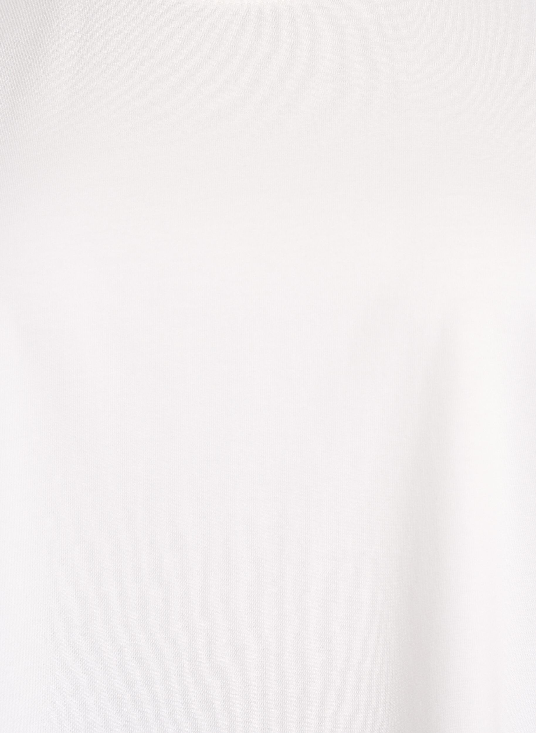 Zizzi T-shirt w rozmiarze oversize z kr&oacute;tkim rekawem, Biały, Packshot image number 2