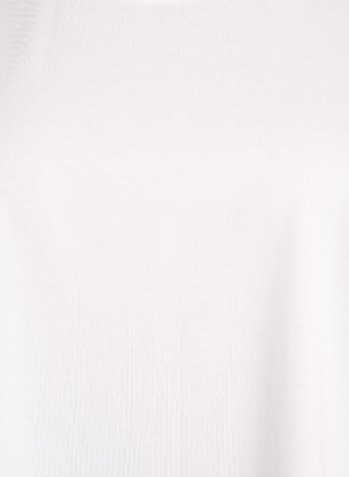 T-shirt w rozmiarze oversize z krótkim rekawem, Biały, Packshot image number 2