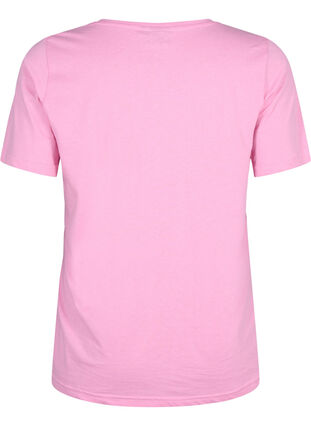Flash - koszulka z dekoltem w szpic, Begonia Pink, Packshot image number 1