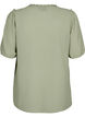 Bluzka z krótkimi rekawami i struktura w kropki, Seagrass , Packshot image number 1