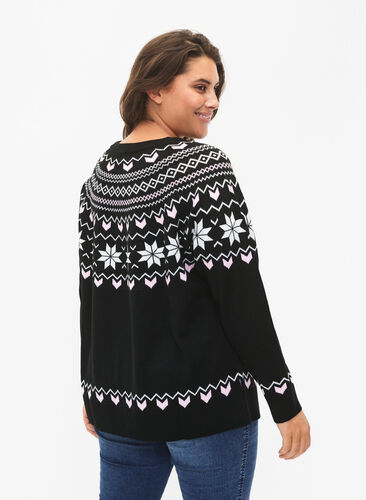Swiateczny sweter, Black Comb, Model image number 1