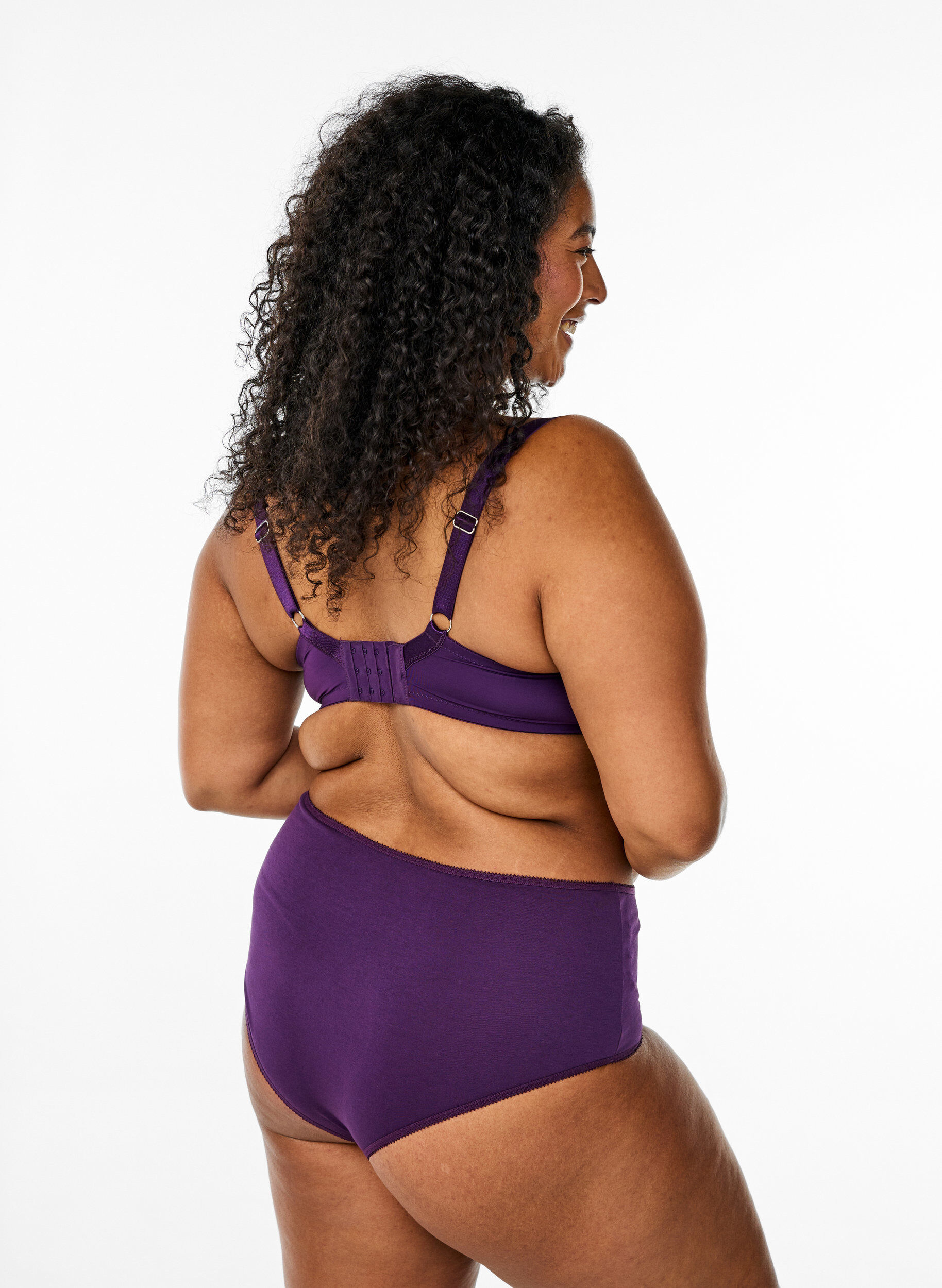 Zizzi 7-pak majtek typu hipster z regularnym stanem, Fioletowy, Model image number 1