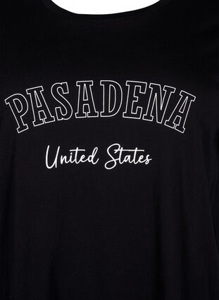 Bawelniana koszulka z napisem, Black W. Pasadena, Packshot image number 2