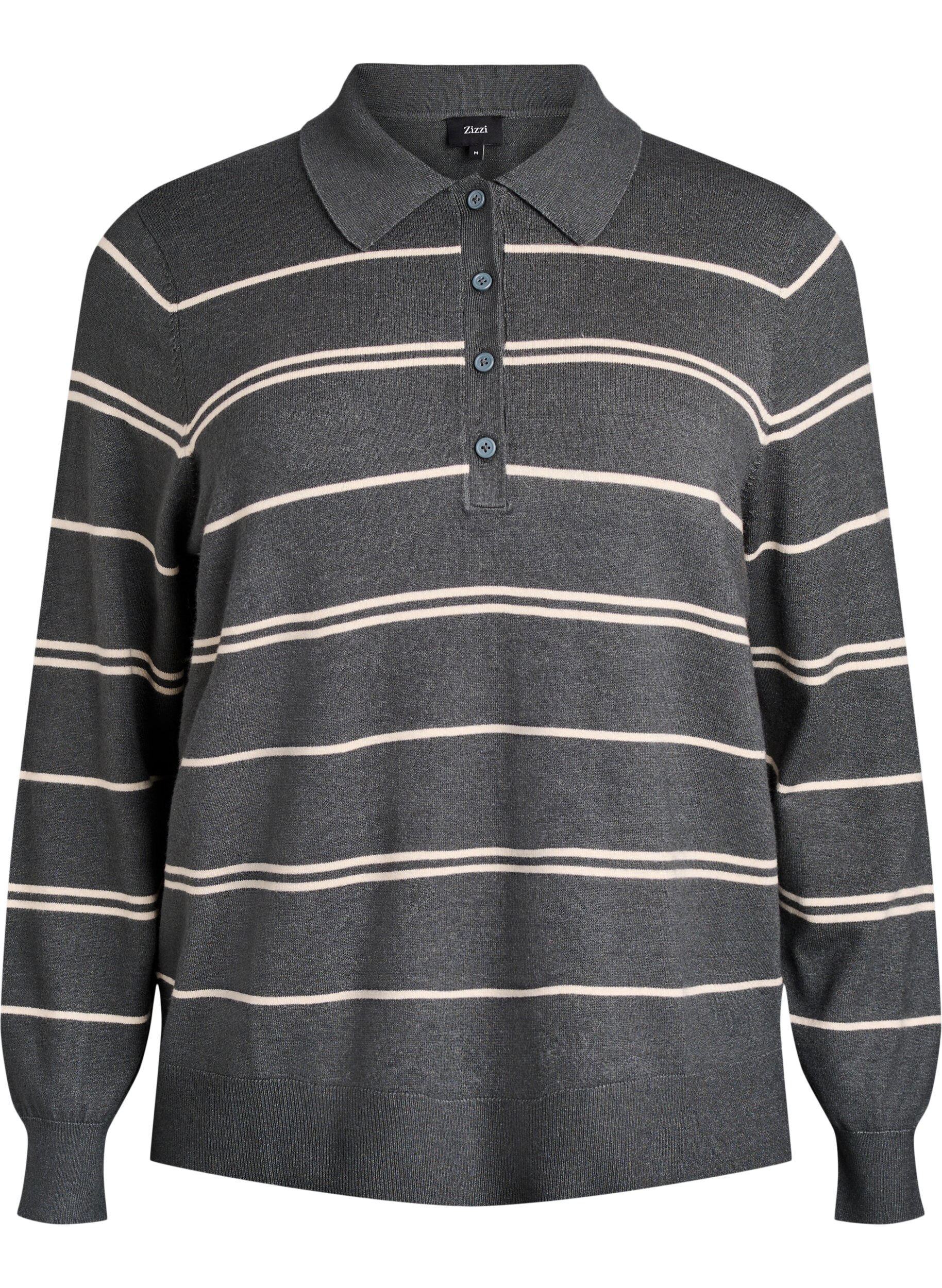 Dzianinowa bluzka z kolnierzykiem