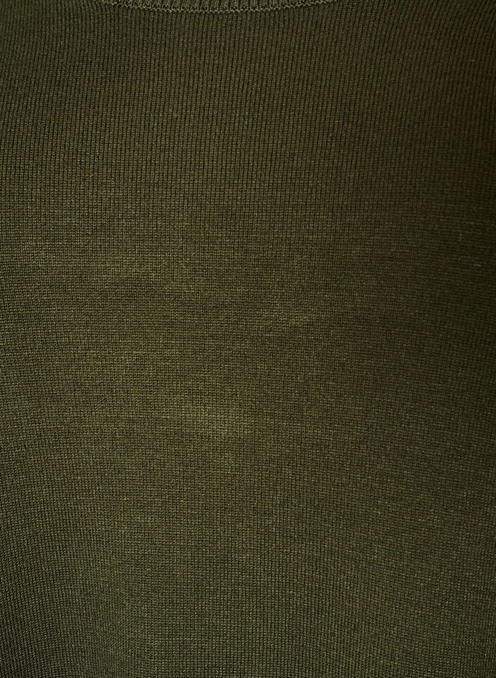 Bluzka dzianinowa z guziki bocznymi, Zielony, Packshot image number 2