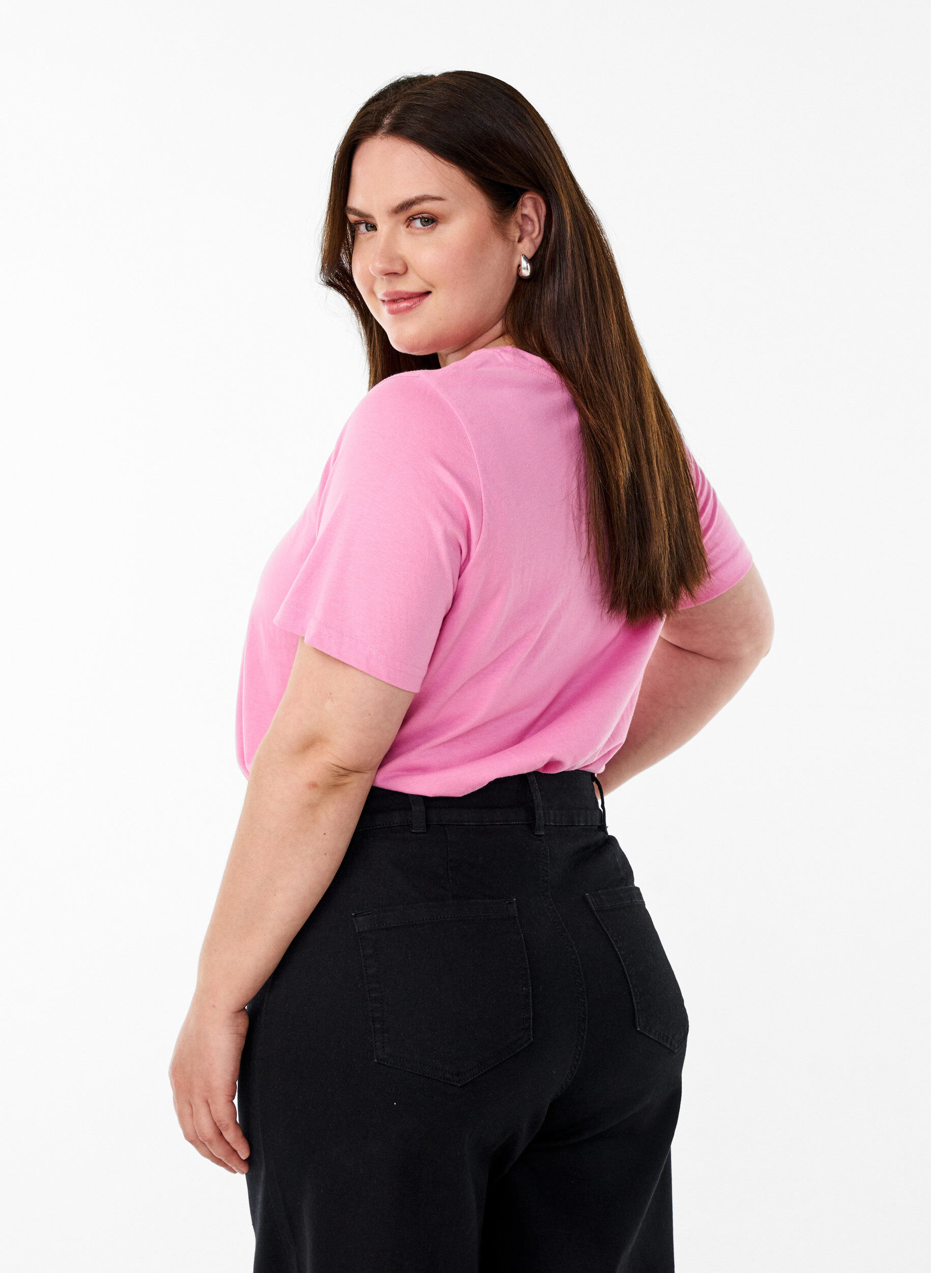 Zizzi FLASH - T-shirt z nadrukiem, R&oacute;żowy, Model image number 2