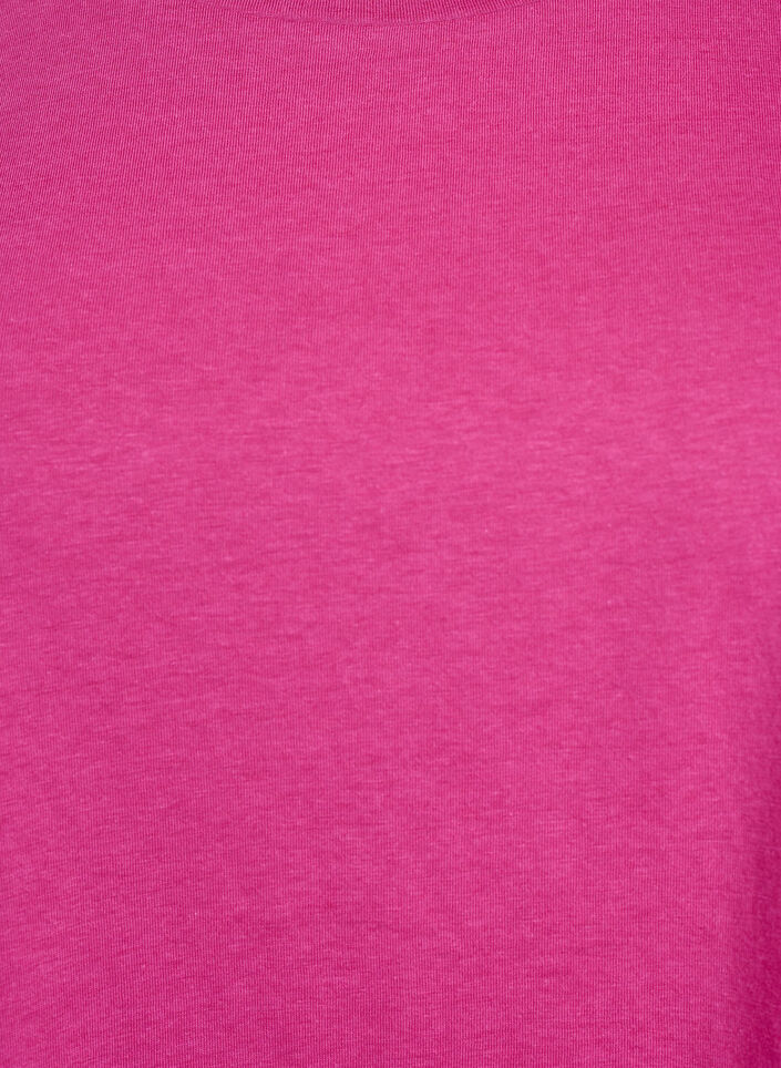 T-shirt z kr&oacute;tkim rekawem z mieszanki bawelny, R&oacute;żowy, Packshot image number 2