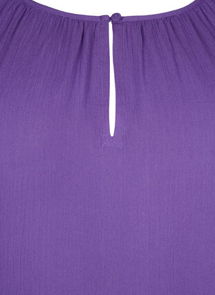 Tunika z wiskozy z rekawami 3/4, Deep Lavender, Packshot image number 2