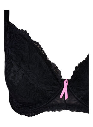 Support the Breasts – Biustonosz z fiszbinami i kieszonkami na wkladki, Black, Packshot image number 2