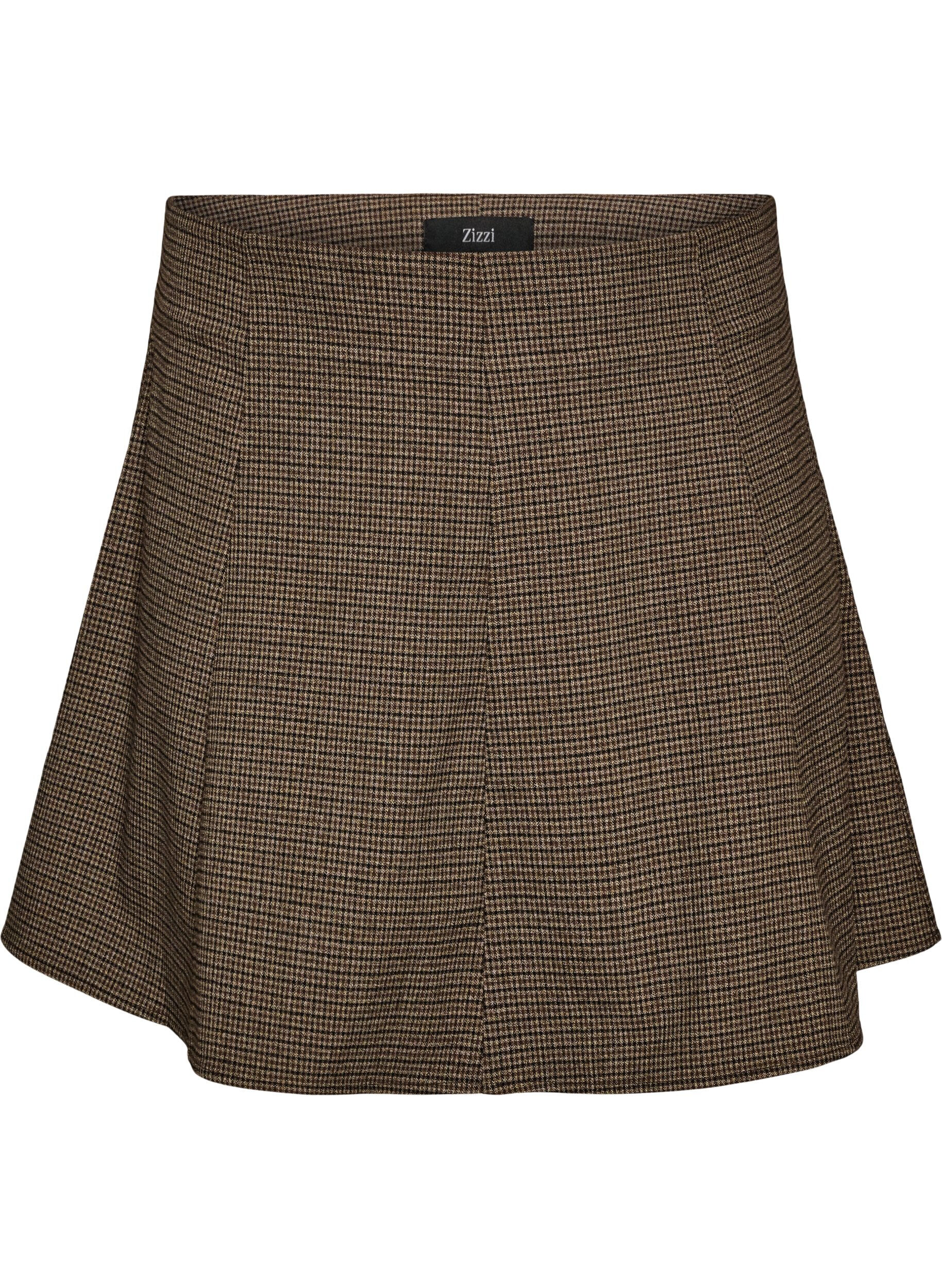 ZizziSp&oacute;dniczka A-line z malym rozcieciem, Brązowy, Packshot image number 0