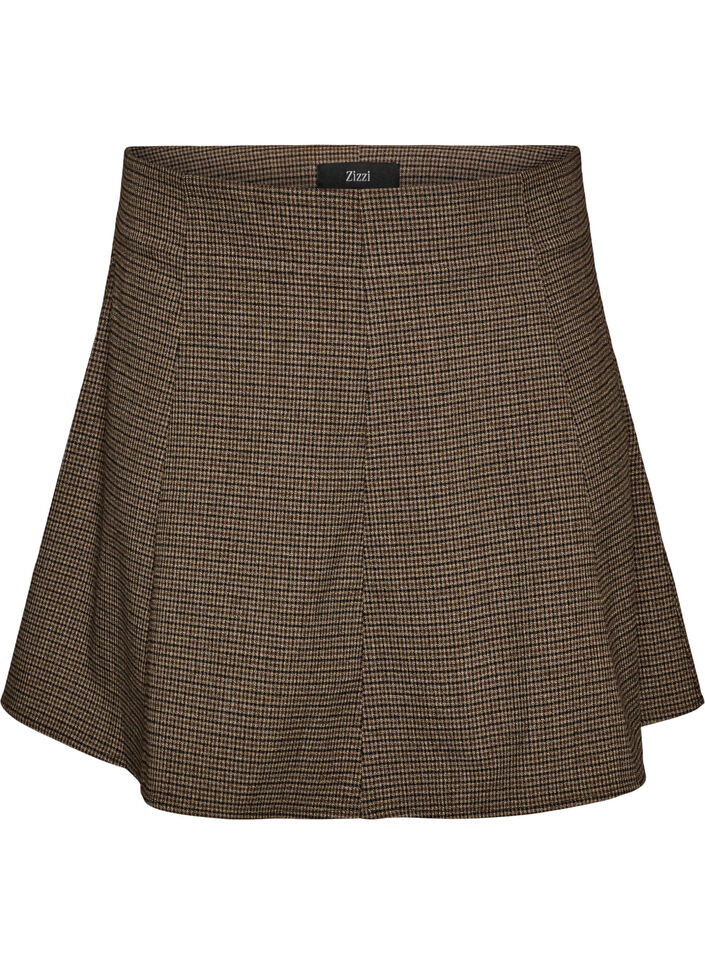 Sp&oacute;dniczka A-line z malym rozcieciem, Brązowy, Packshot image number 0