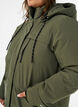 Hydrofobowa parka z kapturem i funkcjonalnymi detalami, Zielony, Model image number 3