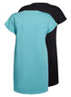 2-pack T-shirt z kr&oacute;tkim rekawem, Niebieskie, Packshot image number 1