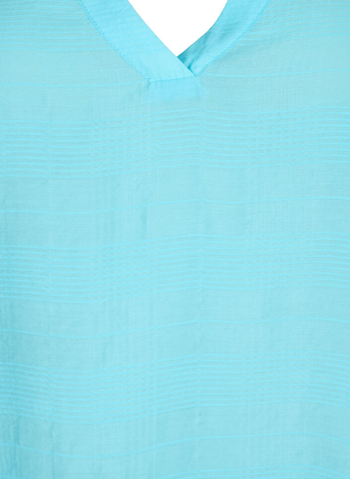 Wiskozowy top ze struktura, Bachelor Button, Packshot image number 2