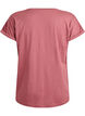 T-shirt z kr&oacute;tkim rekawem w mieszance bawelny, R&oacute;żowy, Packshot image number 1