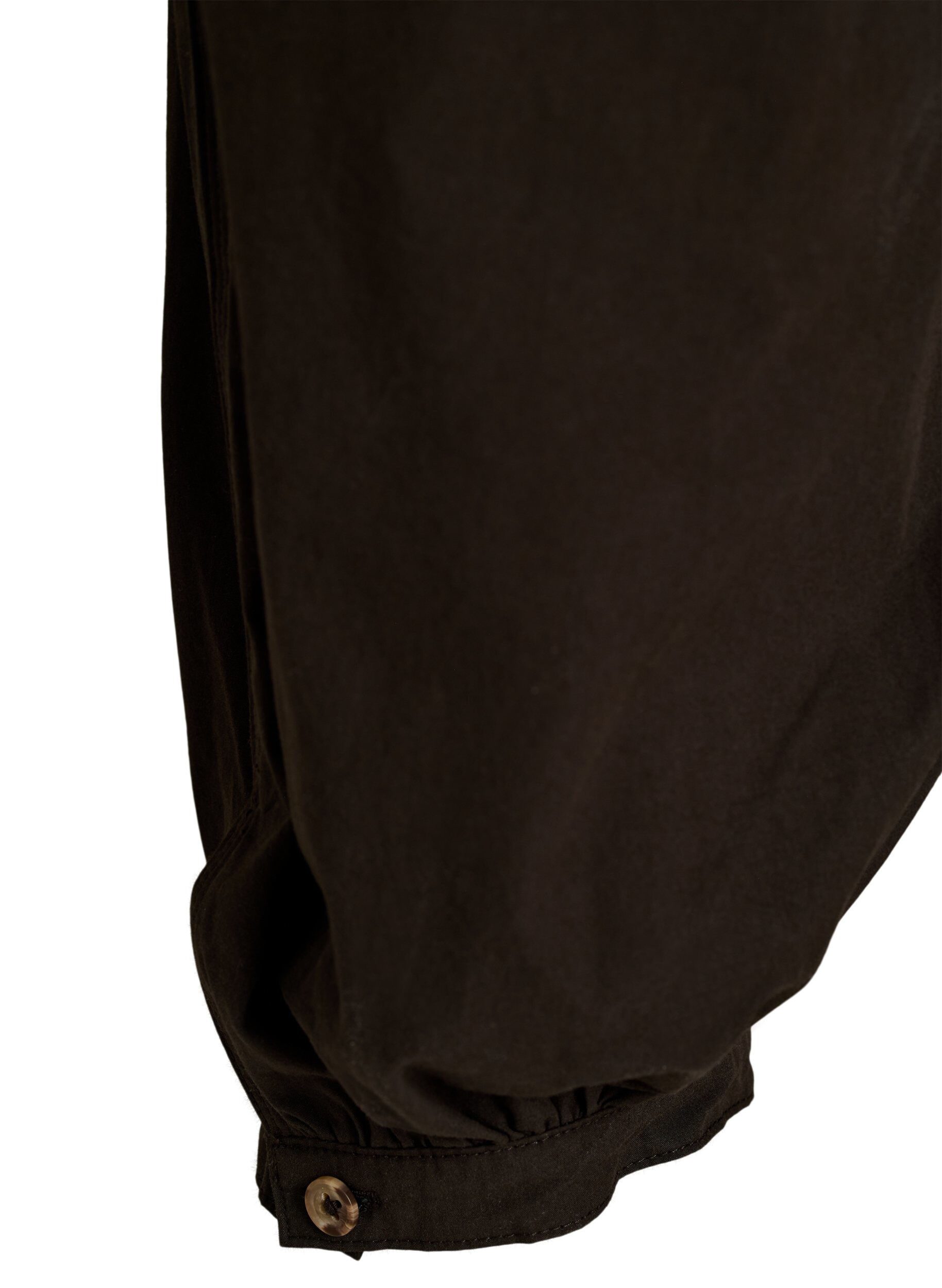 Zizzi Spodnie balonowe z bawelny z wysokim stanem, Brązowy, Packshot image number 3