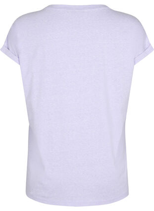 Melanzowa koszulka z krótkim rekawem, Lavender Mél, Packshot image number 1