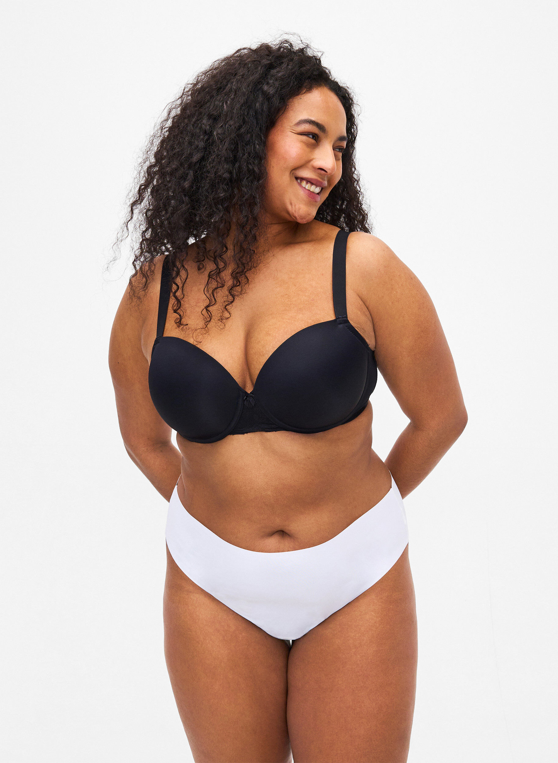 2-pack bezszwowe g-stringi, Biały, Model