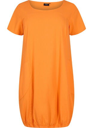 Bawelniana sukienka z krótkim rekawem, Orange Tiger, Packshot image number 0