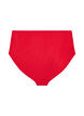 Solid colour bikini bottom with high waist, Red, Packshot image number 1