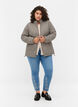 Quilted jacket with zip and pockets, Moon Rock, Model image number 2