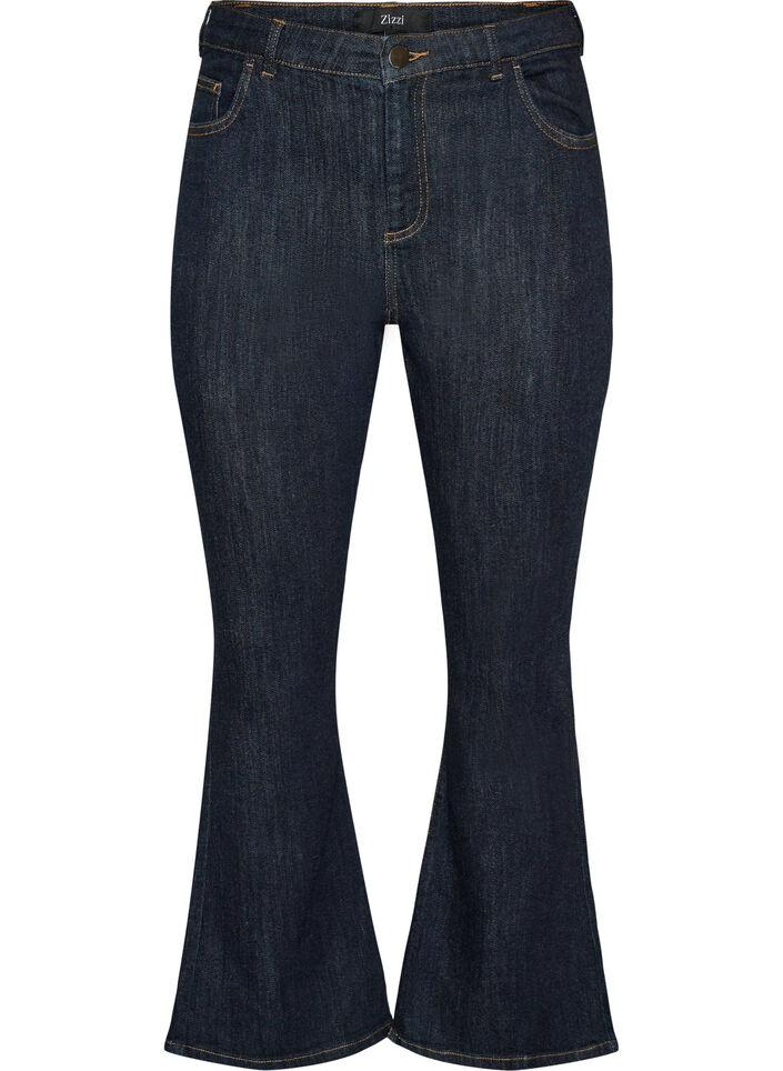 Jeansy bootcut z wysokim stanem Ellen, Niebieskie, Packshot image number 0