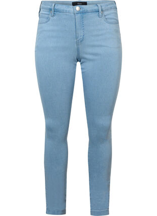 Bardzo waskie jeansy Amy z wysokim stanem, Ex Lgt Blue, Packshot image number 0