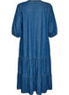 Maxi sukienka z odziezy jeansowej z falbankami, Niebieskie, Packshot image number 1