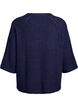 Prazkowany sweter z rekawami 3/4, Niebieskie, Packshot image number 1